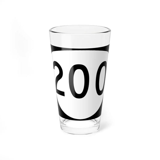 OR 200 (Oregon) (Road Sign) Pint Glass 16oz 16oz - Go Mug Yourself