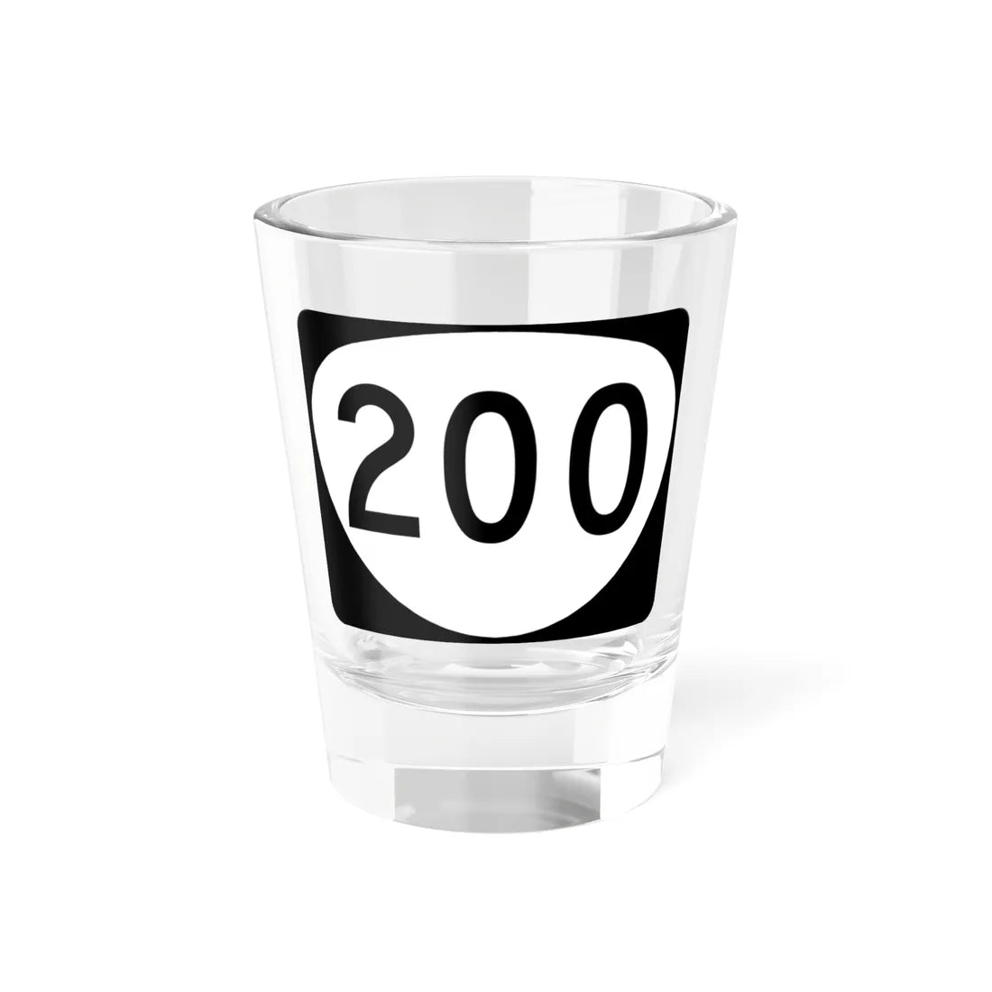 OR 200 (Oregon) (Road Sign) Shot Glass 1.5oz 1.5oz - Go Mug Yourself