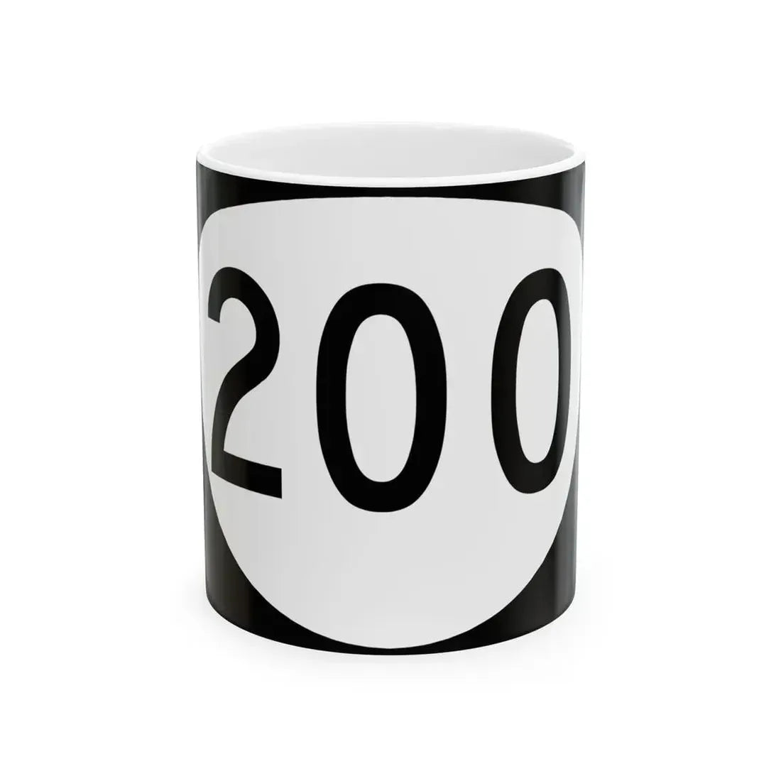 OR 200 (Oregon) (Road Sign) White Coffee Mug 11oz - Go Mug Yourself