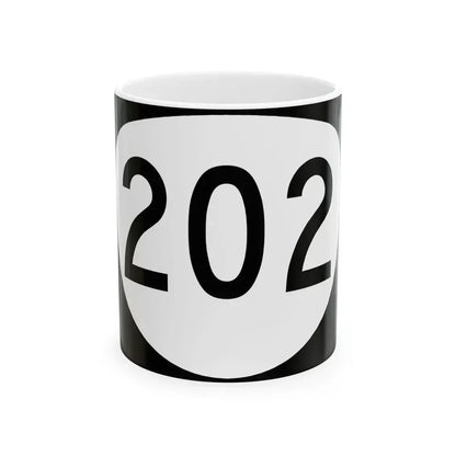 OR 202 (Oregon) (Road Sign) White Coffee Mug 11oz - Go Mug Yourself