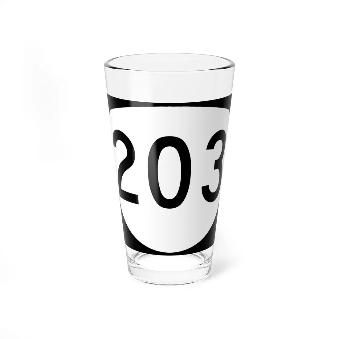 OR 203 (Oregon) (Road Sign) Pint Glass 16oz - Go Mug Yourself