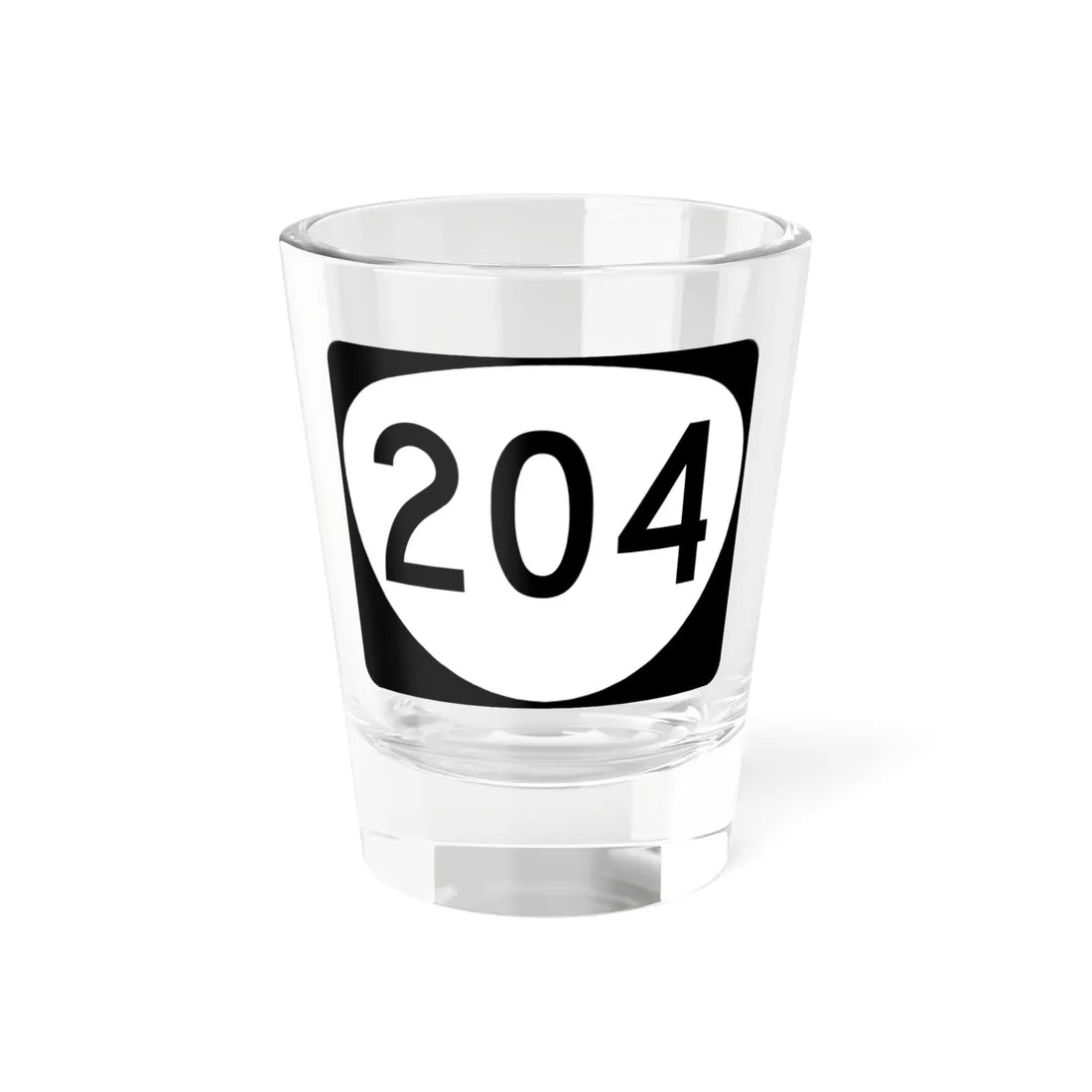 OR 204 (Oregon) (Road Sign) Shot Glass 1.5oz 1.5oz - Go Mug Yourself