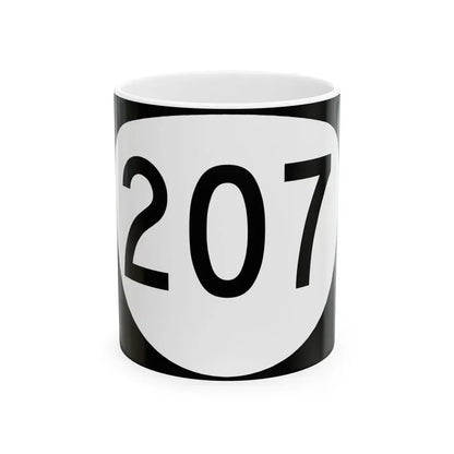 OR 207 (Oregon) (Road Sign) White Coffee Mug 11oz - Go Mug Yourself