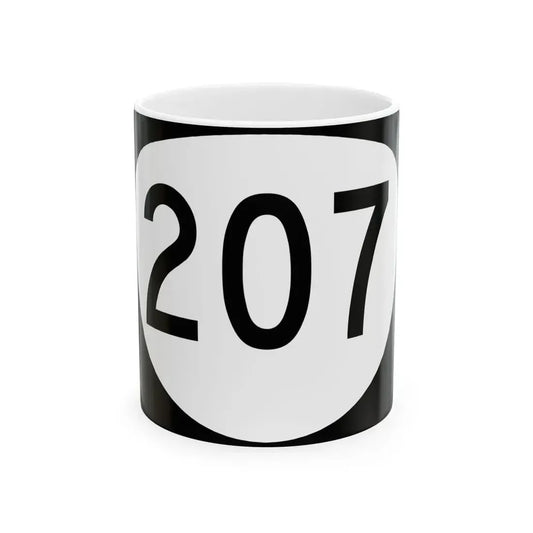 OR 207 (Oregon) (Road Sign) White Coffee Mug 11oz - Go Mug Yourself