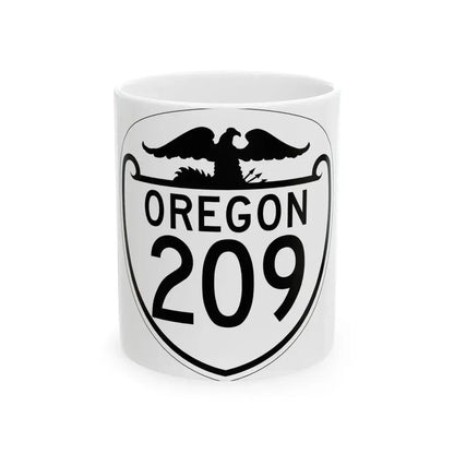 OR 209 1948 (Oregon) (Road Sign) White Coffee Mug 11oz - Go Mug Yourself