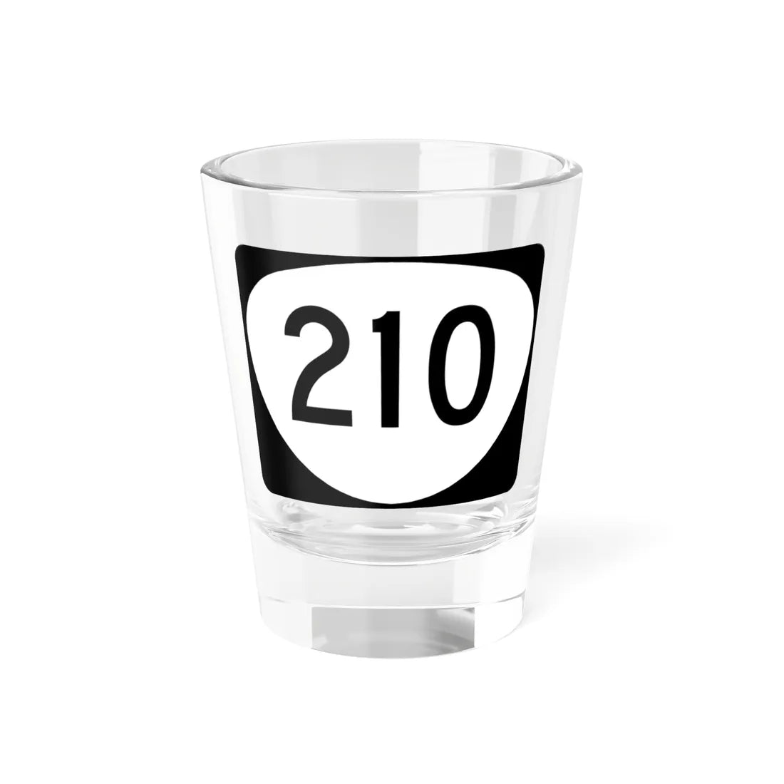 OR 210 (Oregon) (Road Sign) Shot Glass 1.5oz 1.5oz - Go Mug Yourself