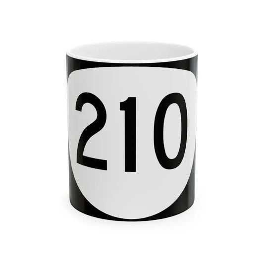 OR 210 (Oregon) (Road Sign) White Coffee Mug 11oz - Go Mug Yourself