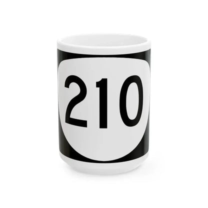 OR 210 (Oregon) (Road Sign) White Coffee Mug 15oz - Go Mug Yourself