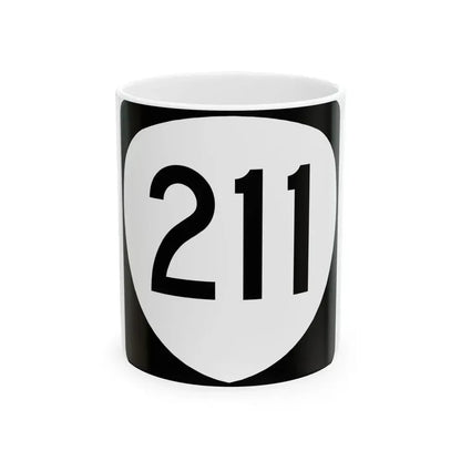 OR 211 (Oregon) (Road Sign) White Coffee Mug 11oz - Go Mug Yourself