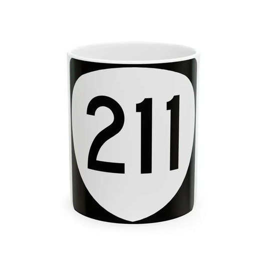 OR 211 (Oregon) (Road Sign) White Coffee Mug 11oz - Go Mug Yourself