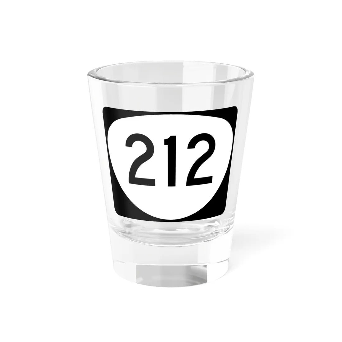 OR 212 (Oregon) (Road Sign) Shot Glass 1.5oz 1.5oz - Go Mug Yourself