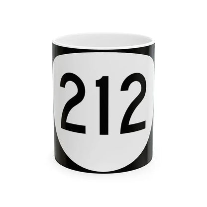 OR 212 (Oregon) (Road Sign) White Coffee Mug 11oz - Go Mug Yourself