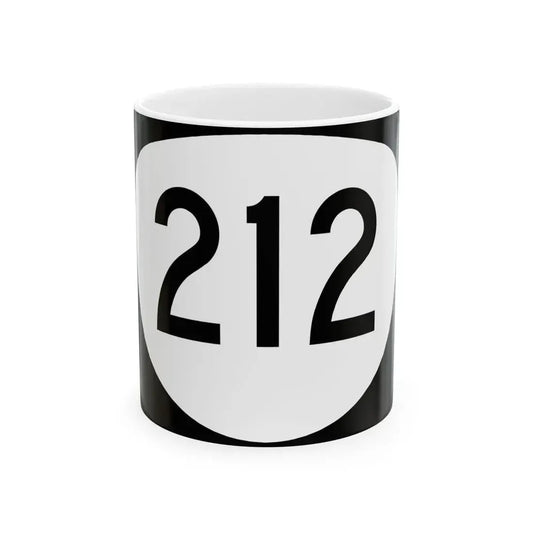 OR 212 (Oregon) (Road Sign) White Coffee Mug 11oz - Go Mug Yourself