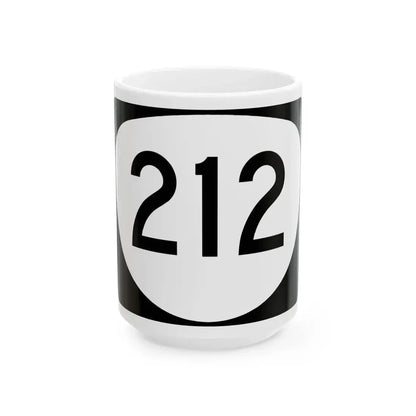 OR 212 (Oregon) (Road Sign) White Coffee Mug 15oz - Go Mug Yourself