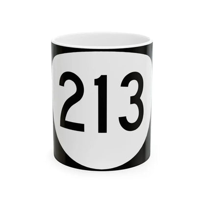 OR 213 (Oregon) (Road Sign) White Coffee Mug 11oz - Go Mug Yourself