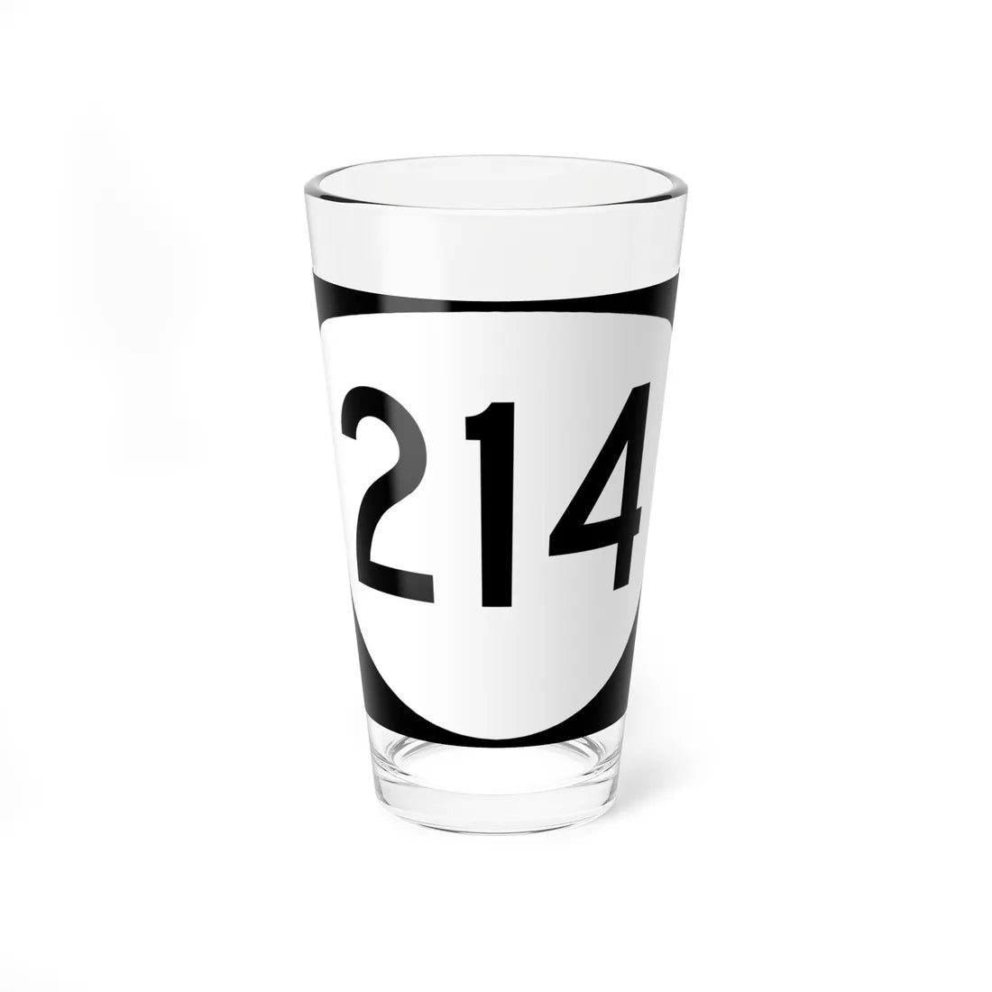 OR 214 (Oregon) (Road Sign) Pint Glass 16oz 16oz - Go Mug Yourself