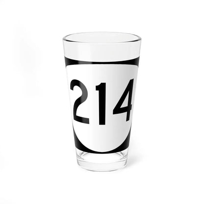 OR 214 (Oregon) (Road Sign) Pint Glass 16oz 16oz - Go Mug Yourself