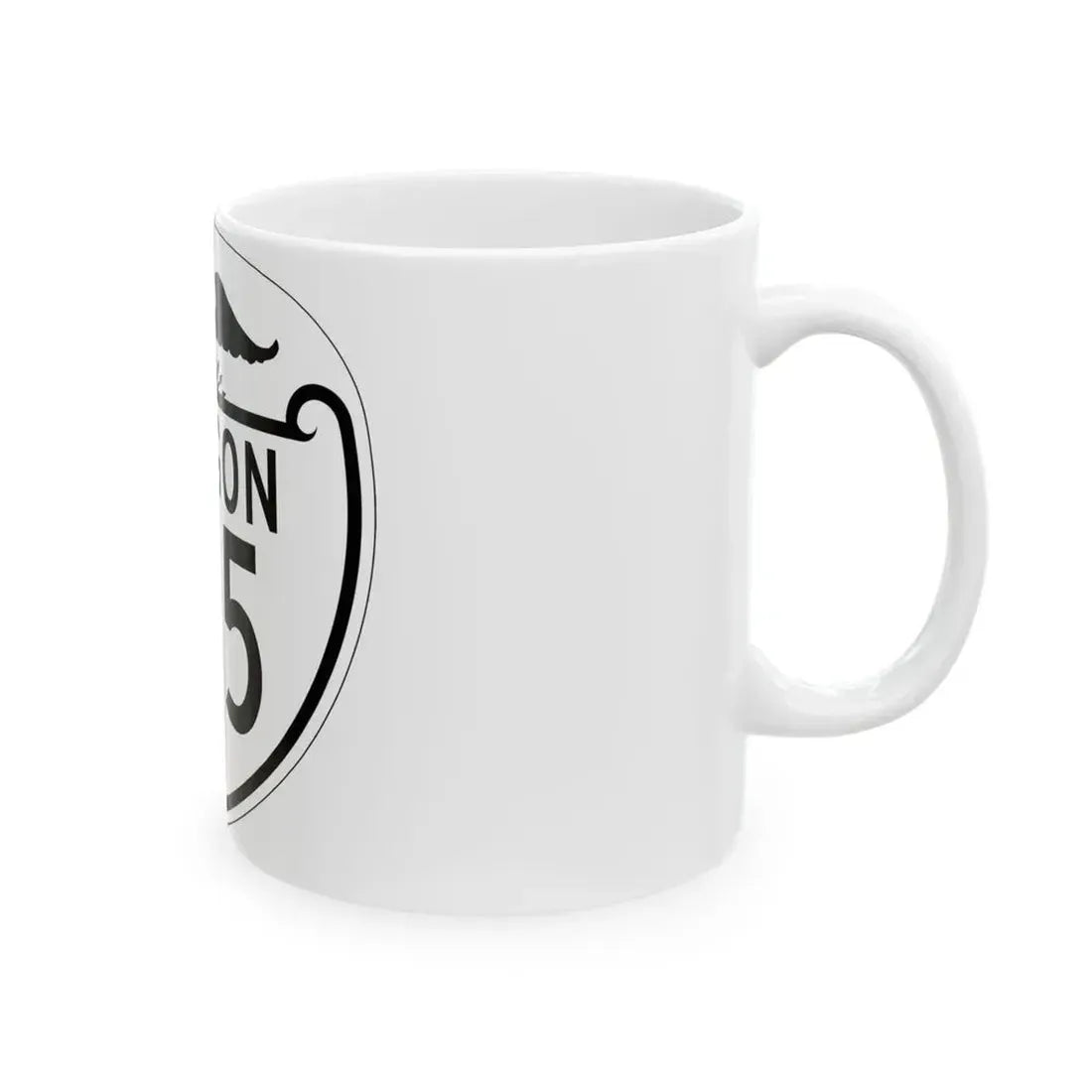 OR 215 1948 (Oregon) (Road Sign) White Coffee Mug - Go Mug Yourself