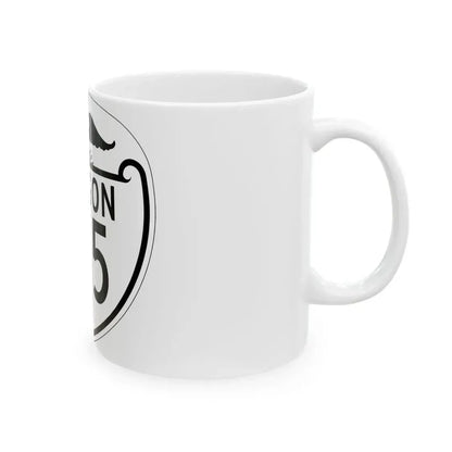OR 215 1948 (Oregon) (Road Sign) White Coffee Mug - Go Mug Yourself