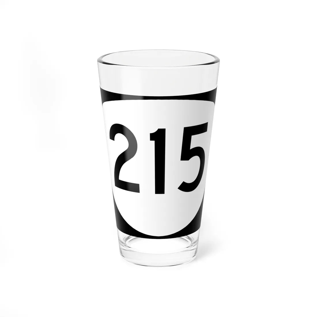 OR 215 (Oregon) (Road Sign) Pint Glass 16oz 16oz - Go Mug Yourself