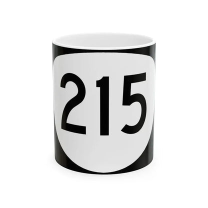 OR 215 (Oregon) (Road Sign) White Coffee Mug 11oz - Go Mug Yourself