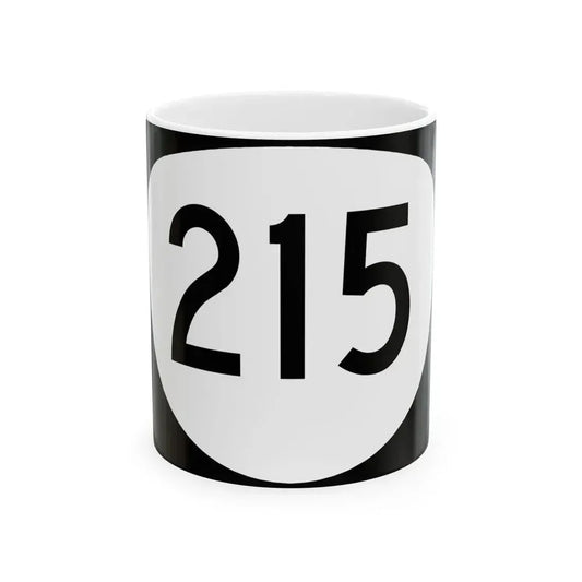 OR 215 (Oregon) (Road Sign) White Coffee Mug 11oz - Go Mug Yourself