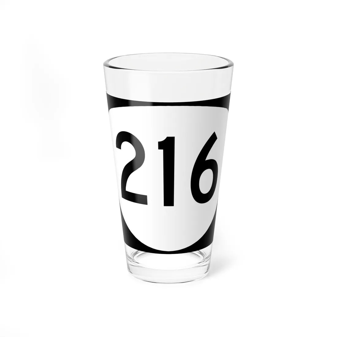 OR 216 (Oregon) (Road Sign) Pint Glass 16oz 16oz - Go Mug Yourself