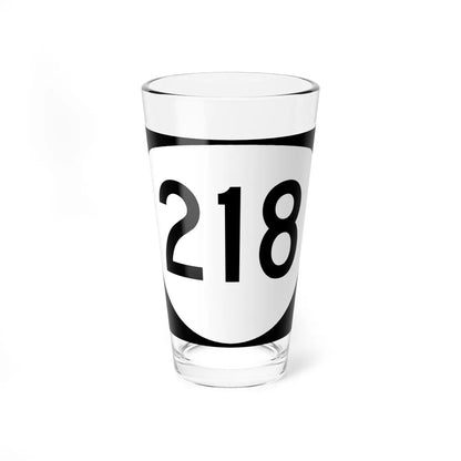 OR 218 (Oregon) (Road Sign) Pint Glass 16oz 16oz - Go Mug Yourself
