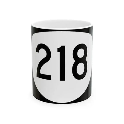 OR 218 (Oregon) (Road Sign) White Coffee Mug 11oz - Go Mug Yourself