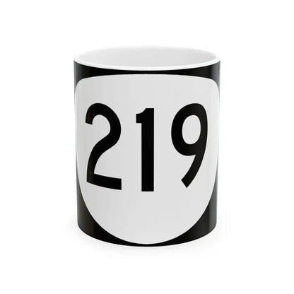 OR 219 (Oregon) (Road Sign) White Coffee Mug 11oz - Go Mug Yourself