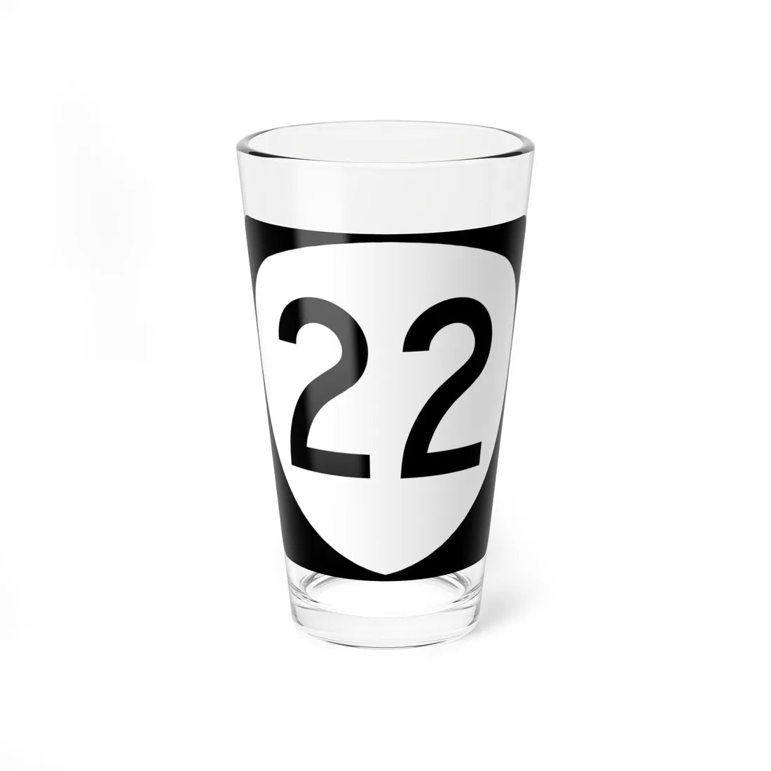 OR 22 (Oregon) (Road Sign) Pint Glass 16oz 16oz - Go Mug Yourself