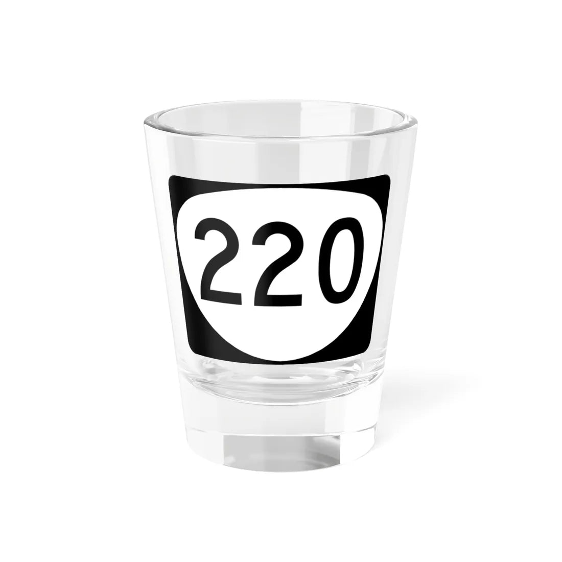 OR 220 (Oregon) (Road Sign) Shot Glass 1.5oz 1.5oz - Go Mug Yourself