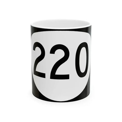 OR 220 (Oregon) (Road Sign) White Coffee Mug 11oz - Go Mug Yourself