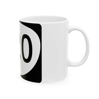 OR 220 (Oregon) (Road Sign) White Coffee Mug - Go Mug Yourself