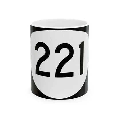 OR 221 (Oregon) (Road Sign) White Coffee Mug 11oz - Go Mug Yourself