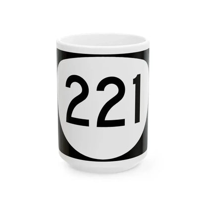 OR 221 (Oregon) (Road Sign) White Coffee Mug 15oz - Go Mug Yourself