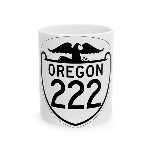 OR 222 1948 (Oregon) (Road Sign) White Coffee Mug 11oz - Go Mug Yourself