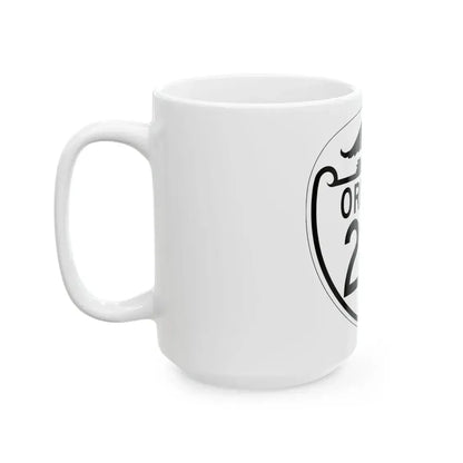 OR 222 1948 (Oregon) (Road Sign) White Coffee Mug - Go Mug Yourself