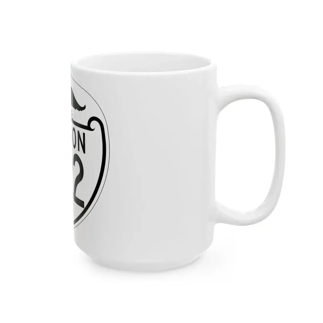 OR 222 1948 (Oregon) (Road Sign) White Coffee Mug - Go Mug Yourself