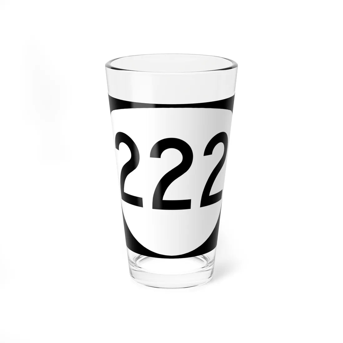 OR 222 (Oregon) (Road Sign) Pint Glass 16oz 16oz - Go Mug Yourself