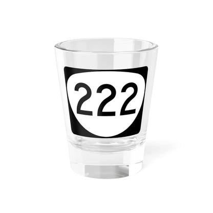 OR 222 (Oregon) (Road Sign) Shot Glass 1.5oz 1.5oz - Go Mug Yourself