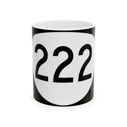OR 222 (Oregon) (Road Sign) White Coffee Mug 11oz - Go Mug Yourself
