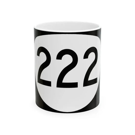 OR 222 (Oregon) (Road Sign) White Coffee Mug 11oz - Go Mug Yourself