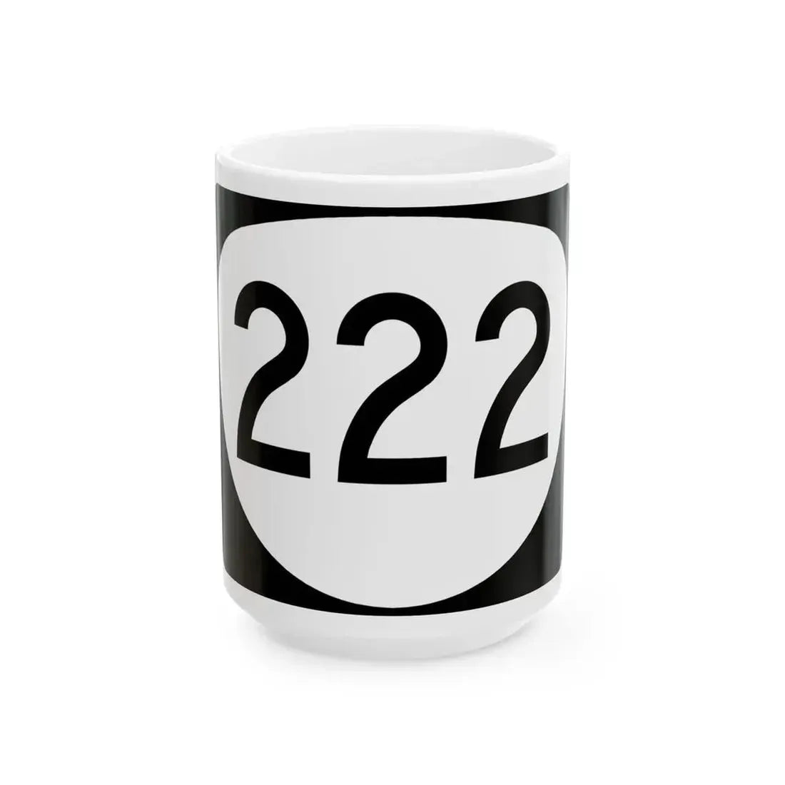OR 222 (Oregon) (Road Sign) White Coffee Mug 15oz - Go Mug Yourself