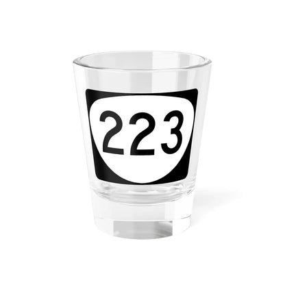 OR 223 (Oregon) (Road Sign) Shot Glass 1.5oz 1.5oz - Go Mug Yourself
