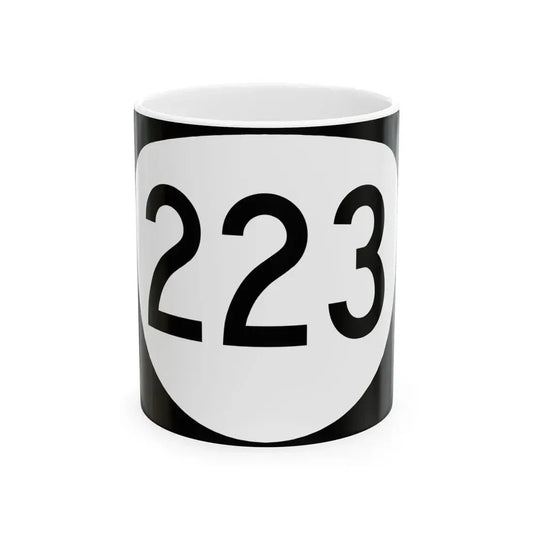 OR 223 (Oregon) (Road Sign) White Coffee Mug 11oz - Go Mug Yourself