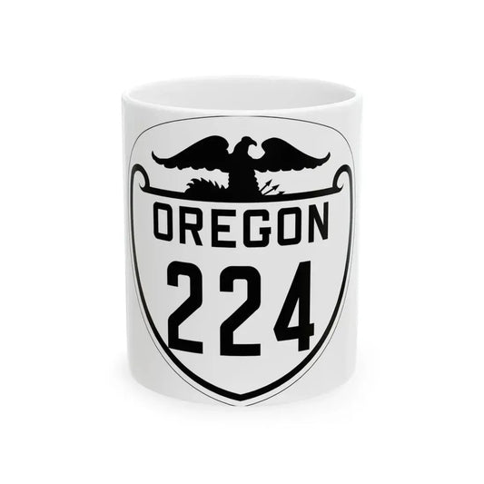 OR 224 1932 (Oregon) (Road Sign) White Coffee Mug 11oz - Go Mug Yourself