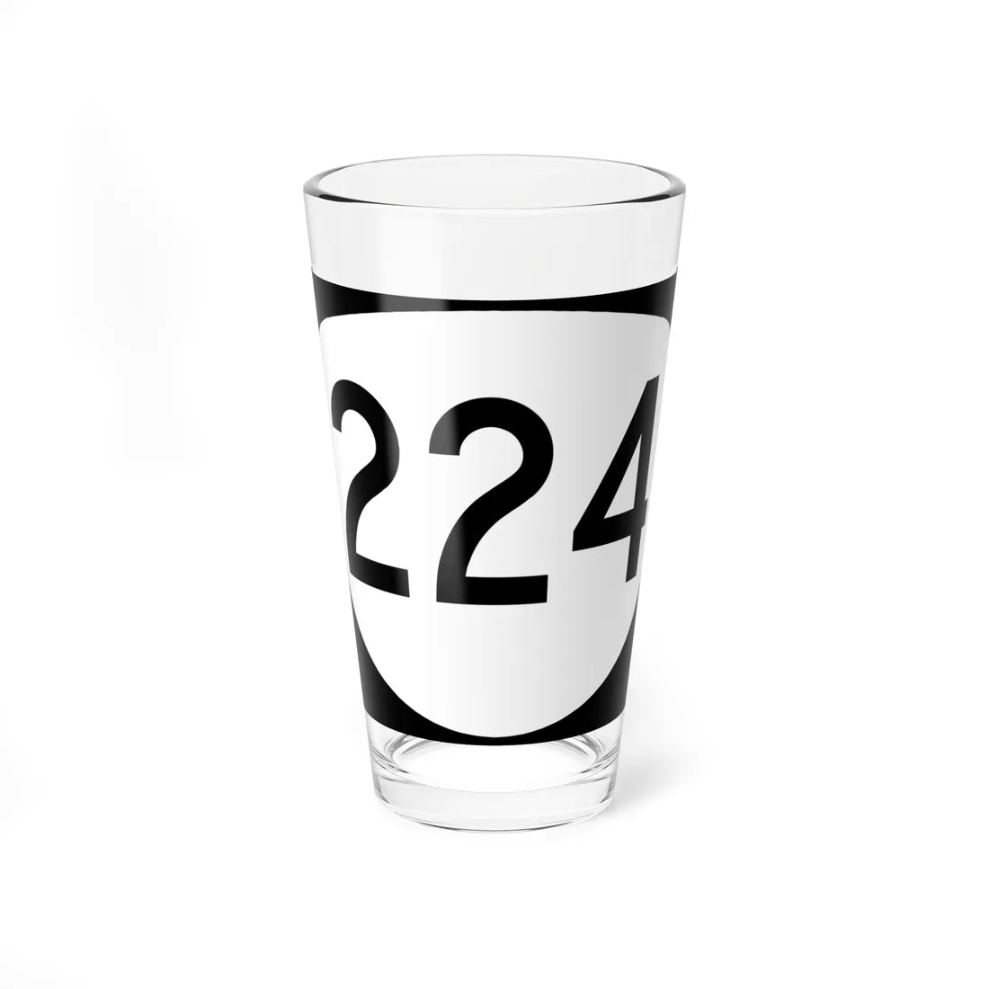 OR 224 (Oregon) (Road Sign) Pint Glass 16oz 16oz - Go Mug Yourself