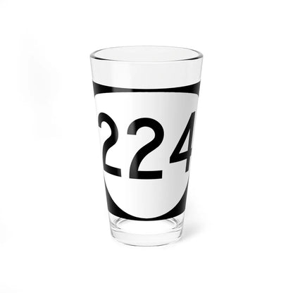 OR 224 (Oregon) (Road Sign) Pint Glass 16oz 16oz - Go Mug Yourself