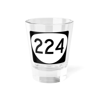 OR 224 (Oregon) (Road Sign) Shot Glass 1.5oz 1.5oz - Go Mug Yourself